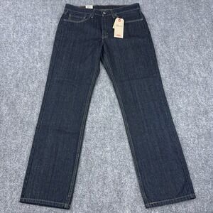 NEW Levi's 514 Jeans Men's 31x30 Straight Tumbled Rigid Dark Wash Denim Workwear